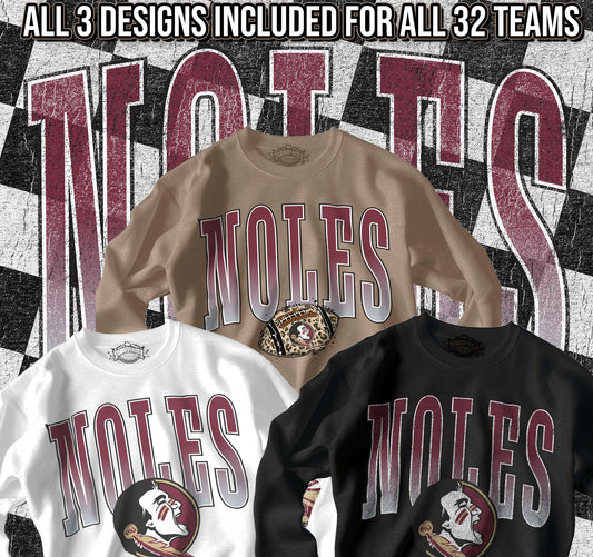 BUNDLE: HUGE College Football Tall Letter Bundle - (81 Files - 27 Teams) - July2025 - PNG - Digital Design (Personal Use Recommended)