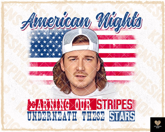 American Nights - June2023 - PNG - Digital Design (Personal Use Recommended)