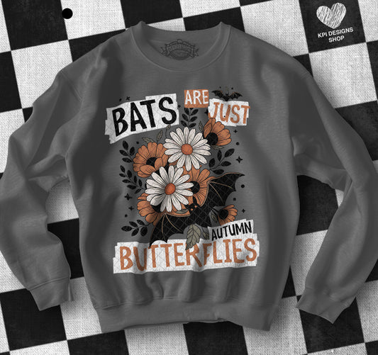 Bats are Autumn Butterflies (4 files) - Oct2025 - PNG - Digital Design (Personal Use Recommended)