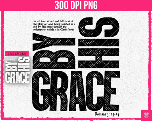 By His Grace (2-pack) - June2024 - PNG - Digital Design