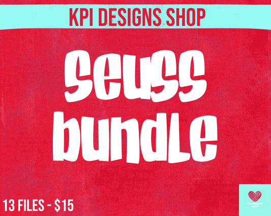 D. S E U S S Bundle (13 Files) - Feb2024 - PNG -Digital Design (Personal Use Recommended)