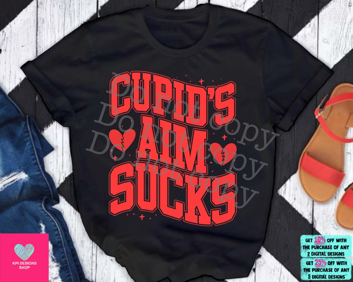 Cupid's Aim Sucks (10-pack) - Dec2023 - PNG - Digital Design