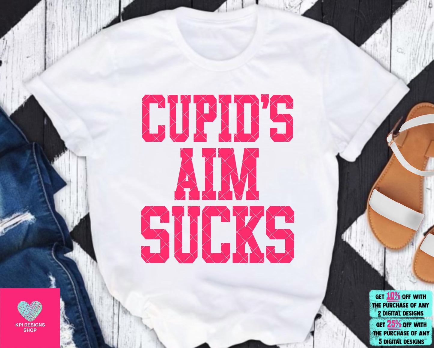Cupid's Aim Sucks (10-pack) - Dec2023 - PNG - Digital Design