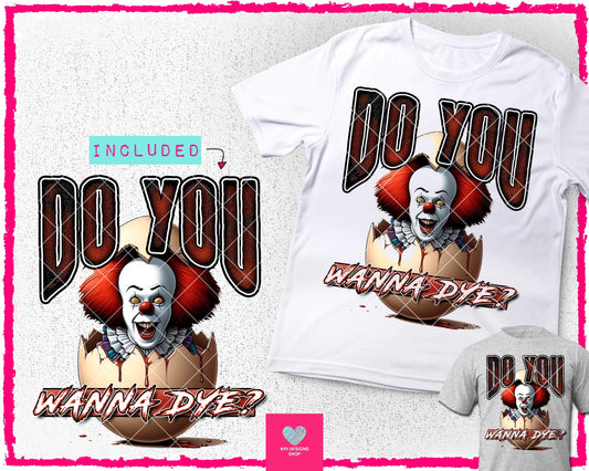 Penny: Do You Wanna Dye? + Matching Pocket - Feb2024 - PNG - Digital Design