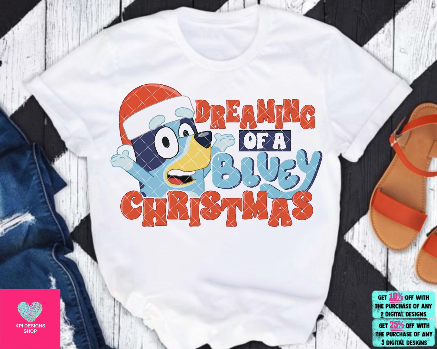 Dreaming of a Blue Christmas (2-pack) - Oct2023 - PNG - Digital Design