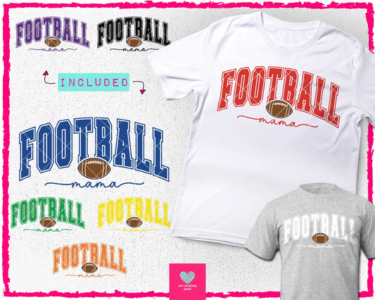 Football Mama (8-pack) - Mar2024 - PNG - Digital Design