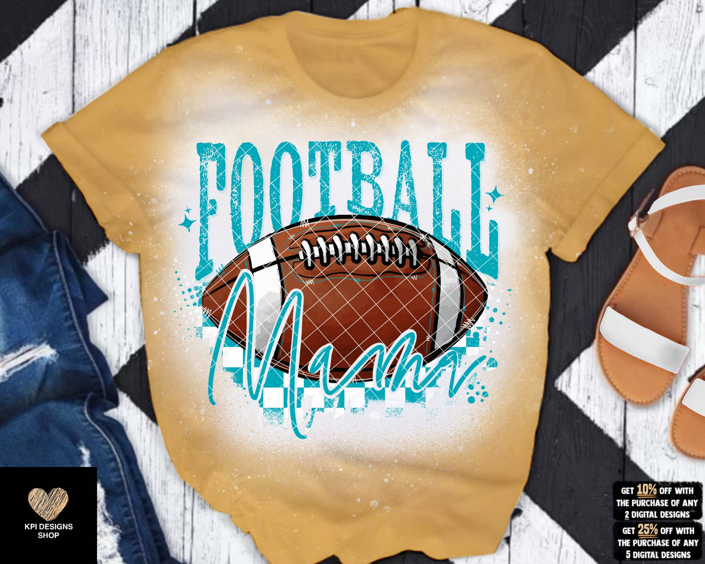 Football Mama (12-pack) - Aug2023 - PNG - Digital Design