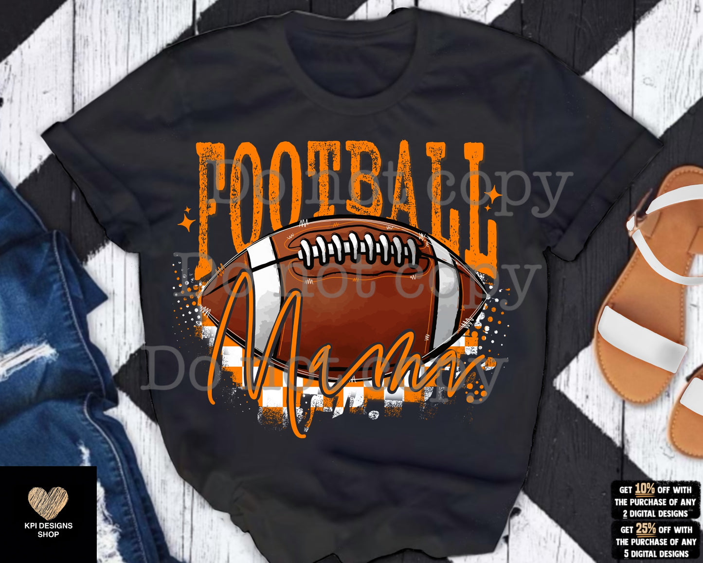 Football Mama (12-pack) - Aug2023 - PNG - Digital Design