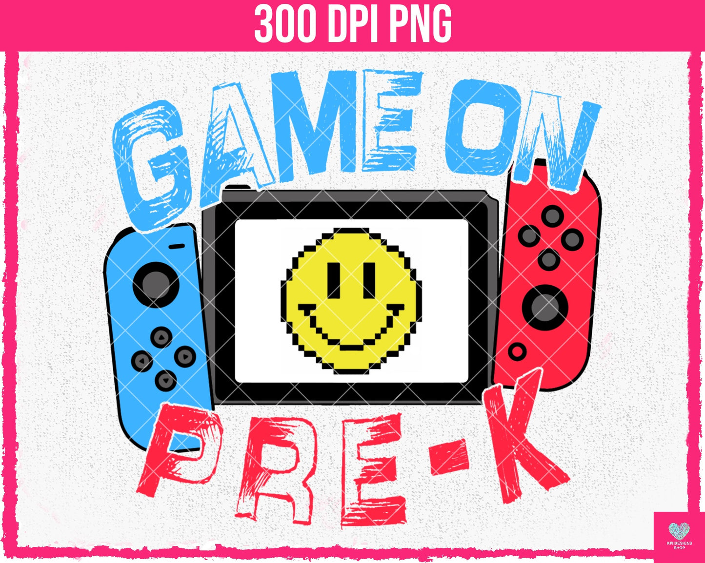BUNDLE: Game On School (8-pack)- July2024 - PNG - Digital Design