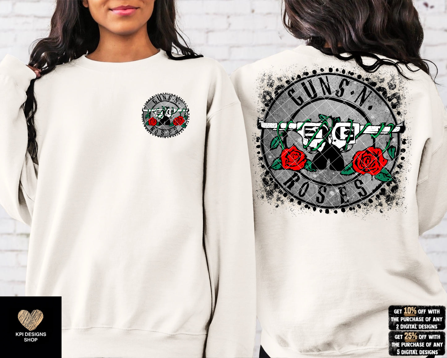 Pistols & Flowers (4-pack) - July2023 - PNG - Digital Design (Personal Use Recommended)
