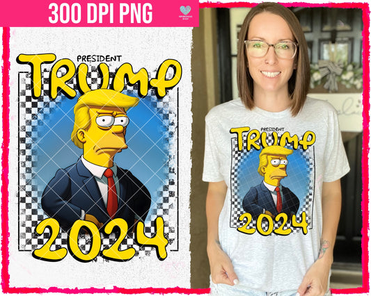 Trump Simpson -  Apr2024 - PNG - Digital Design