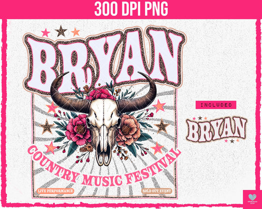Bryan - Music Festival + Matching Pocket - July2024 - PNG - Digital Design