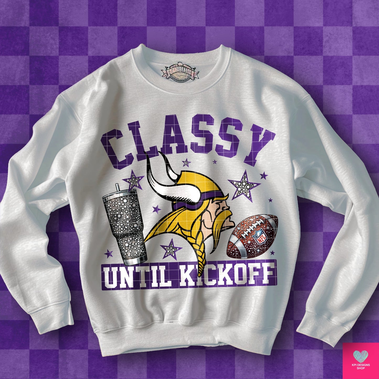 Classy Until Kickoff + Tumbler Wraps (64 Files) - Sept2024 - PNG - Digital Design (Personal Use Recommended)
