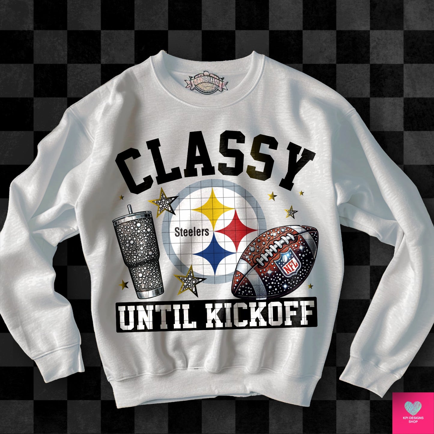 Classy Until Kickoff + Tumbler Wraps (64 Files) - Sept2024 - PNG - Digital Design (Personal Use Recommended)