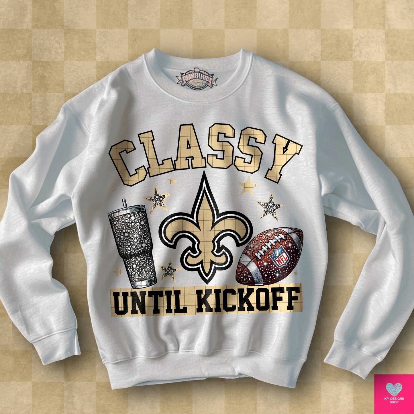 Classy Until Kickoff + Tumbler Wraps (64 Files) - Sept2024 - PNG - Digital Design (Personal Use Recommended)