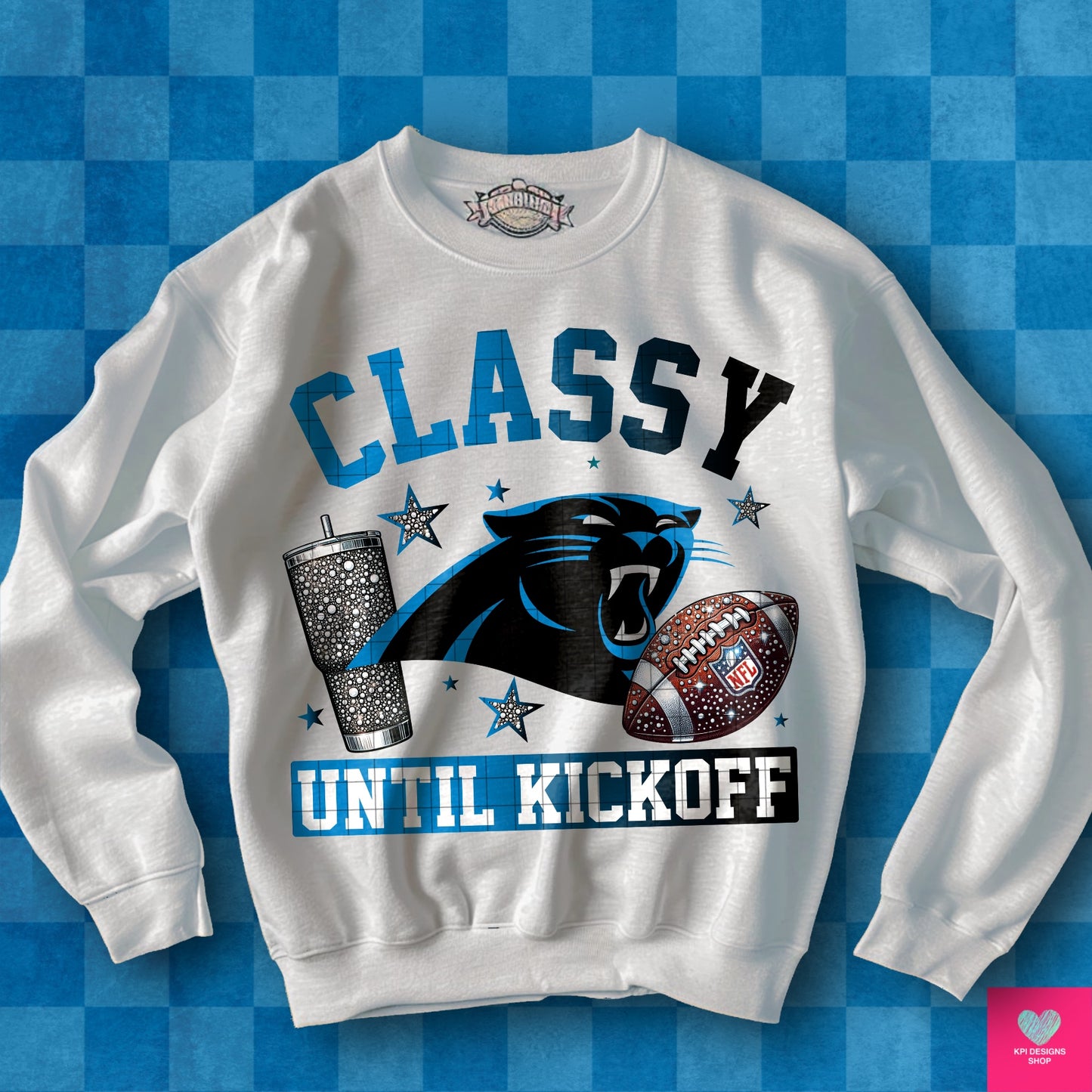 Classy Until Kickoff + Tumbler Wraps (64 Files) - Sept2024 - PNG - Digital Design (Personal Use Recommended)