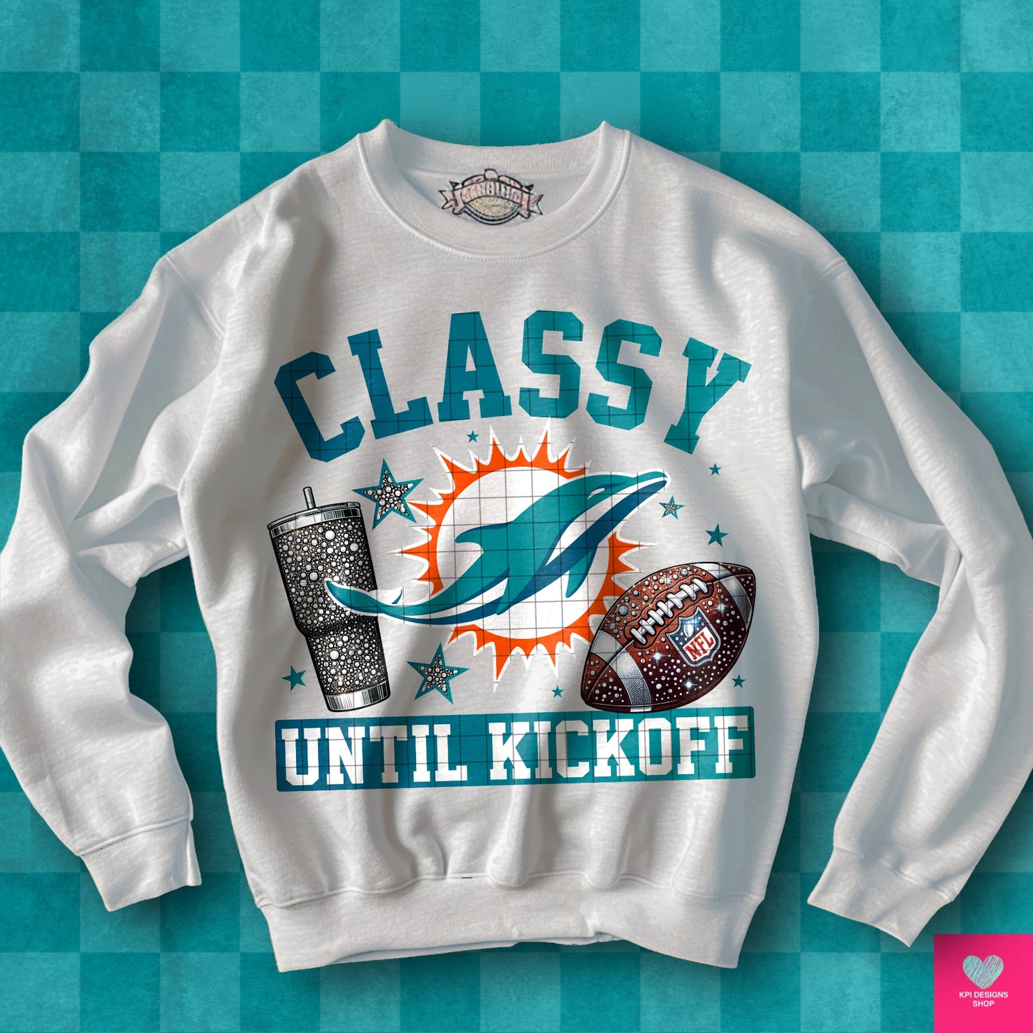 Classy Until Kickoff + Tumbler Wraps (64 Files) - Sept2024 - PNG - Digital Design (Personal Use Recommended)