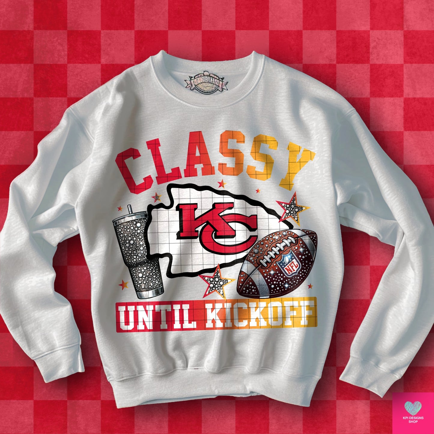 Classy Until Kickoff + Tumbler Wraps (64 Files) - Sept2024 - PNG - Digital Design (Personal Use Recommended)