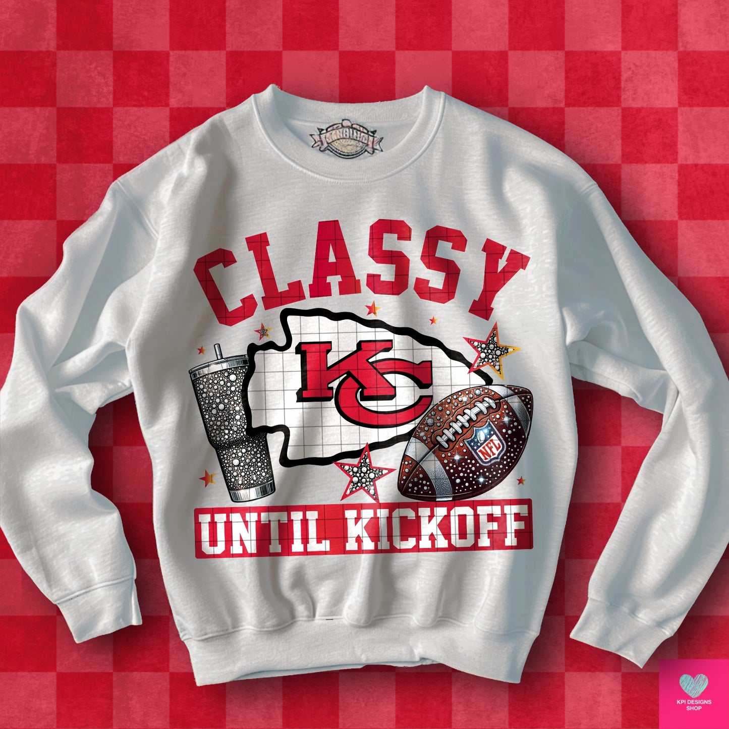 Classy Until Kickoff + Tumbler Wraps (64 Files) - Sept2024 - PNG - Digital Design (Personal Use Recommended)