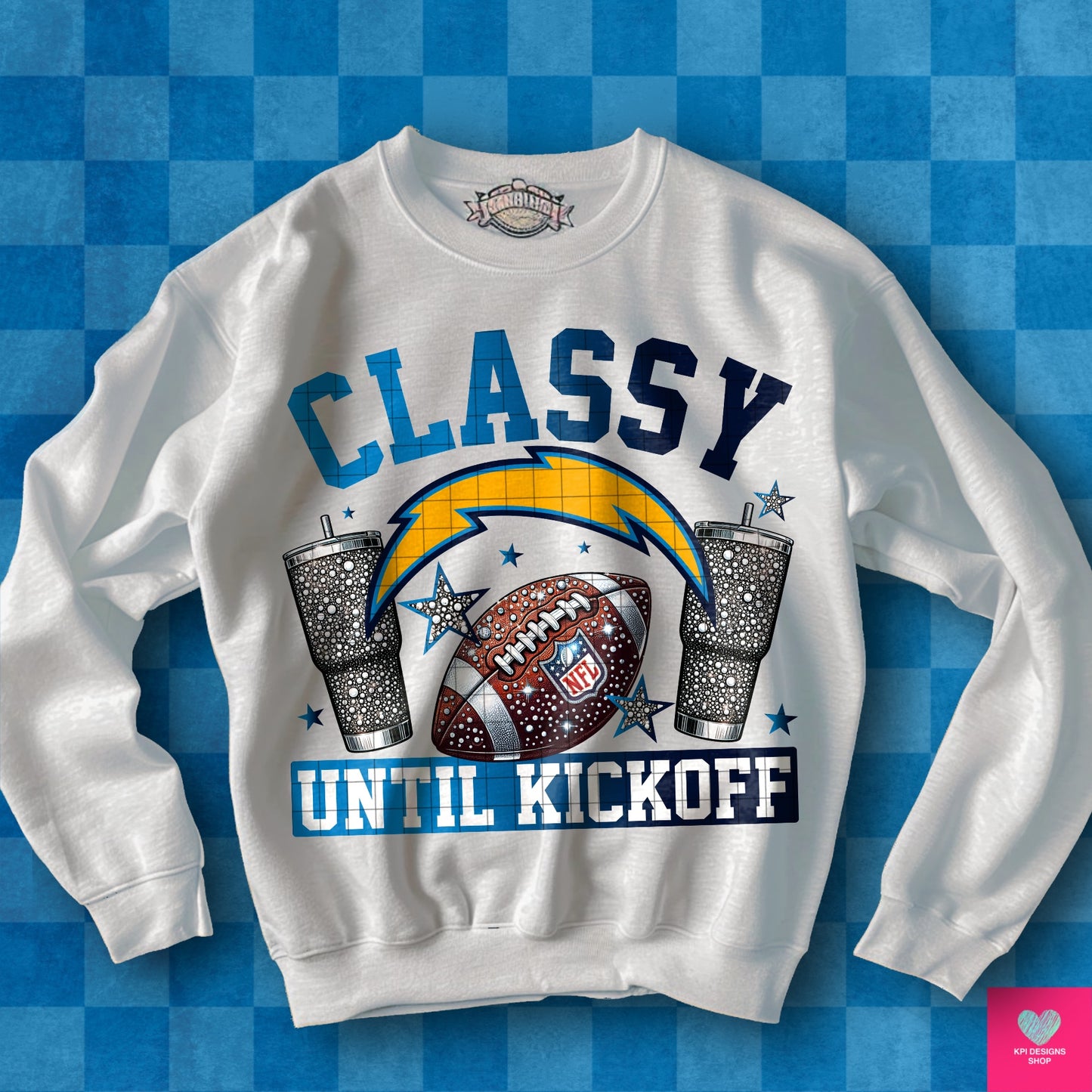 Classy Until Kickoff + Tumbler Wraps (64 Files) - Sept2024 - PNG - Digital Design (Personal Use Recommended)