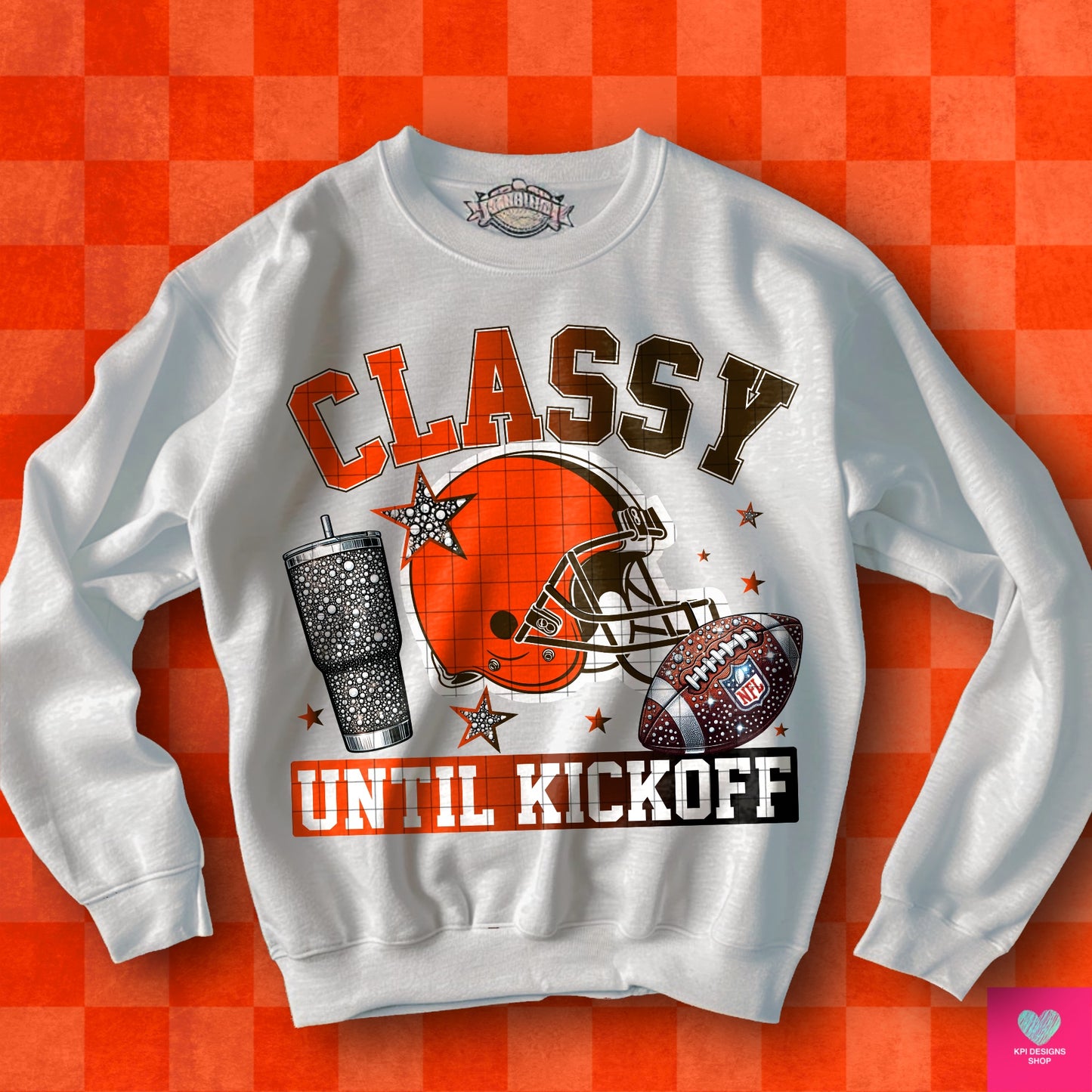Classy Until Kickoff + Tumbler Wraps (64 Files) - Sept2024 - PNG - Digital Design (Personal Use Recommended)