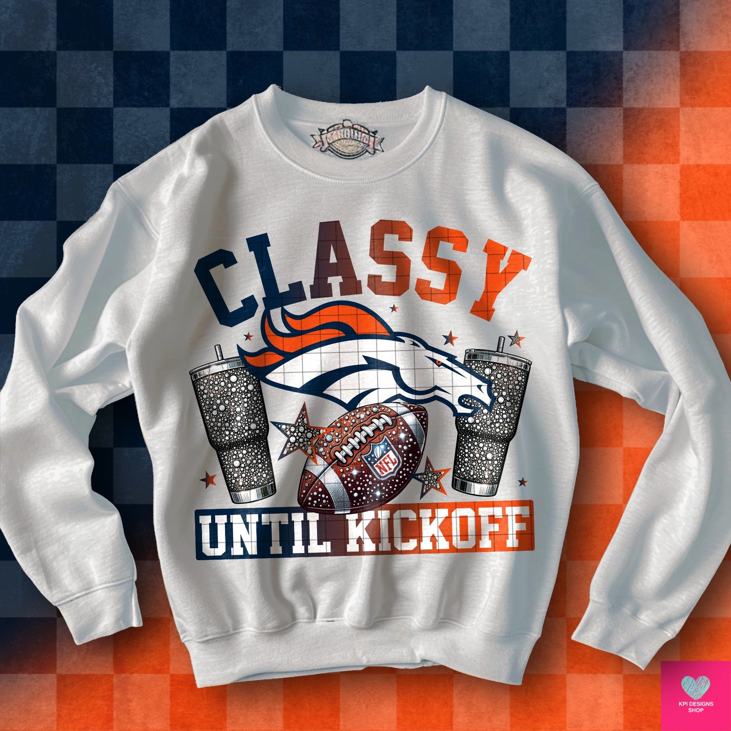 Classy Until Kickoff + Tumbler Wraps (64 Files) - Sept2024 - PNG - Digital Design (Personal Use Recommended)