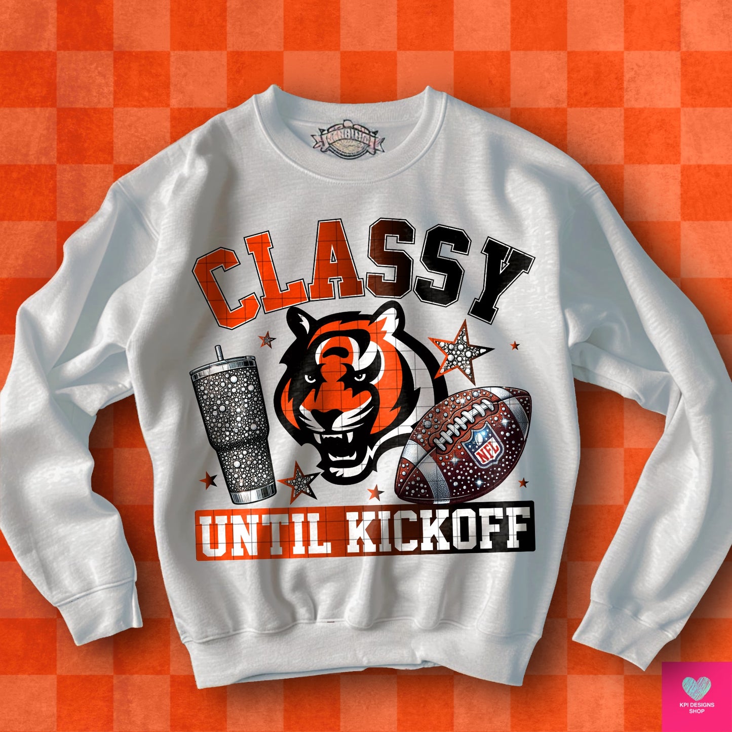Classy Until Kickoff + Tumbler Wraps (64 Files) - Sept2024 - PNG - Digital Design (Personal Use Recommended)