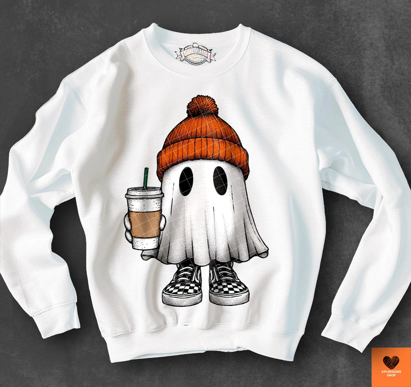 Festive Fall Ghost (2-pack) - Oct2024 - PNG - Digital Design