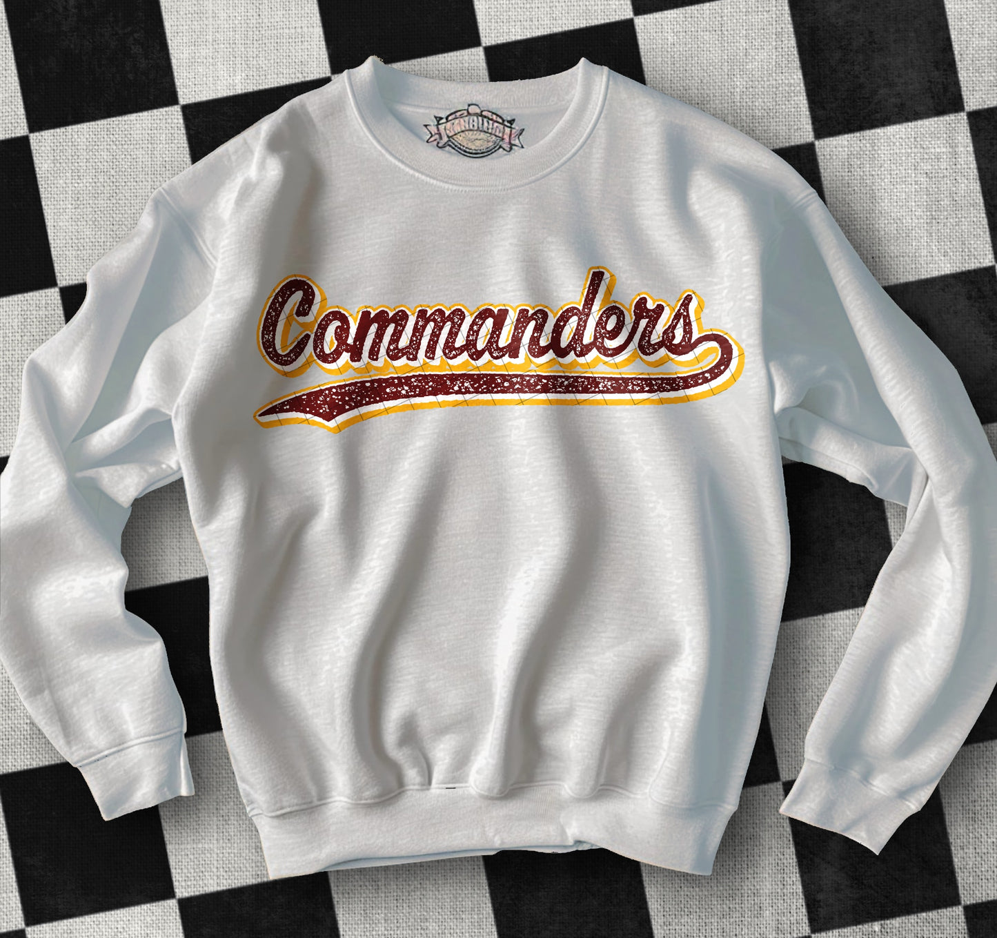 Commanders Baseball Jersey Style - Jan2025 - PNG - Digital Design