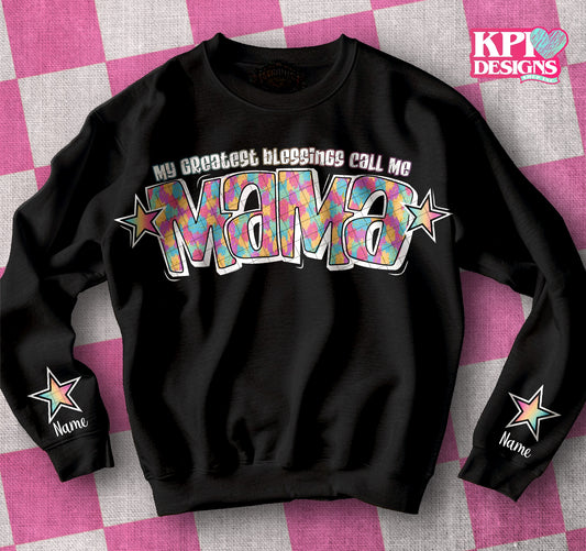 My Greatest Blessings Call Me Mama (10-pack) - Mar2024 - PNG - Digital Design