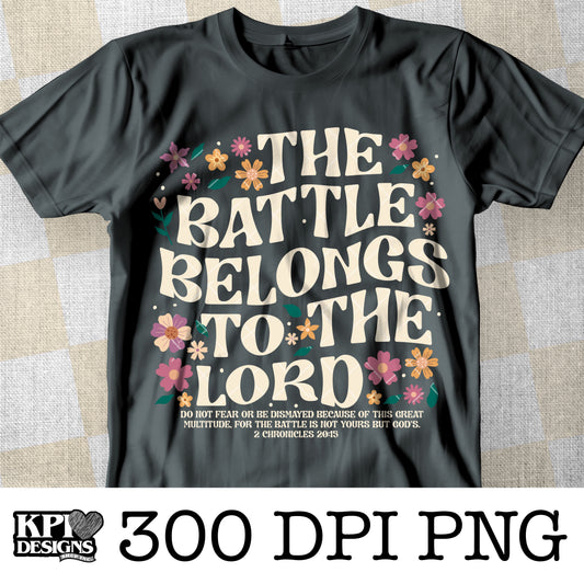 The Battle Belongs to the Lord (2-pack) - Mar2024 - PNG - Digital Design