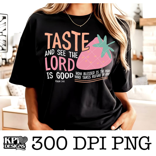 Taste and See the Lord is Good (2-pack) - Mar2024 - PNG - Digital Design