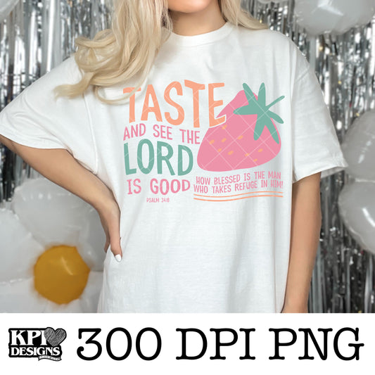 Taste and See the Lord is Good (2-pack) - Mar2024 - PNG - Digital Design