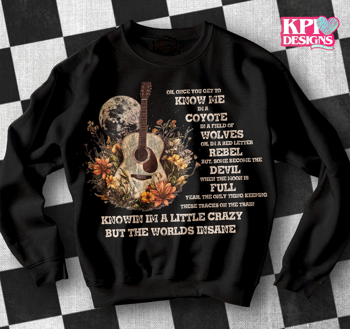 I'm a Little Crazy Lyrics (2 files) - Mar2025 - PNG - Digital Design