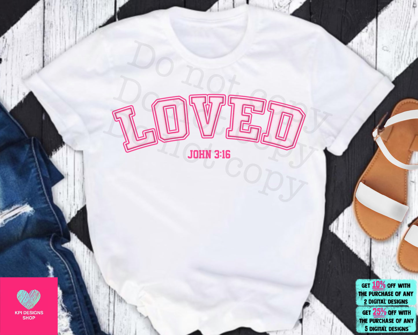 Loved John 3:16 (4-pack) - Jan2024 - PNG - Digital Design