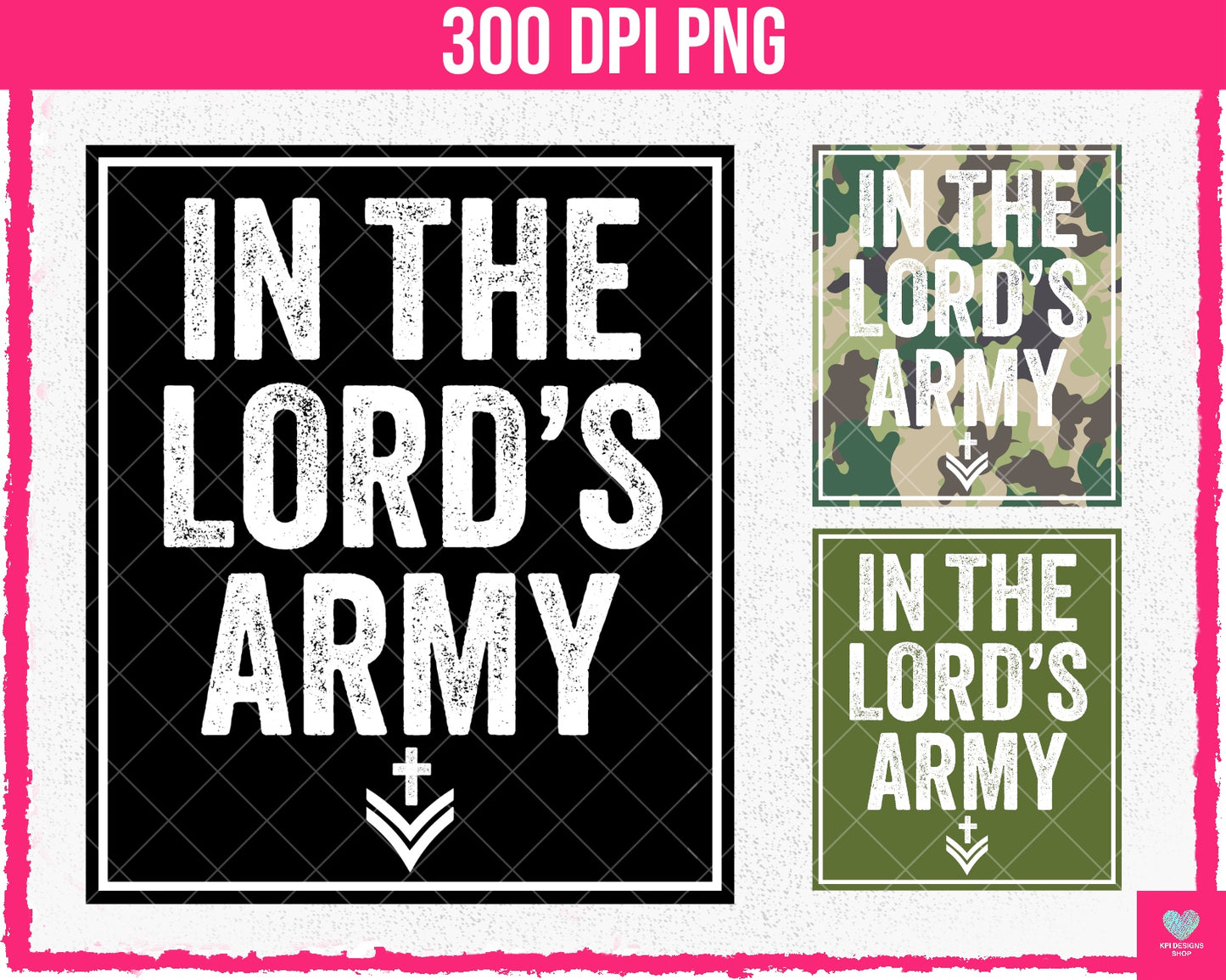 In the Lord's Army (3-pack) - August2024 - PNG - Digital Design
