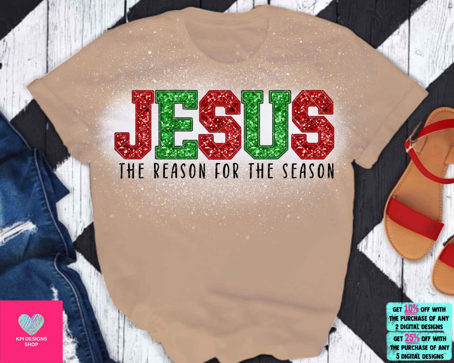 Jesus - The Reason for the Season (2-pack) - Nov2023 - PNG - Digital Design