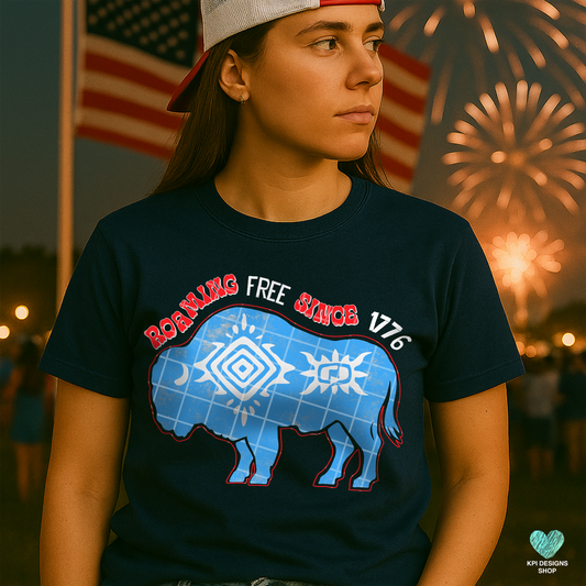 Roaming Free Since 1776 (2 files) - May2025 - PNG - Digital Design