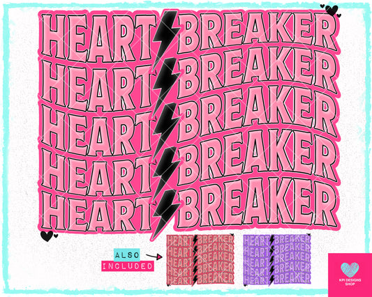Heart Breaker (3-pack) - Jan2024 - PNG - Digital Design