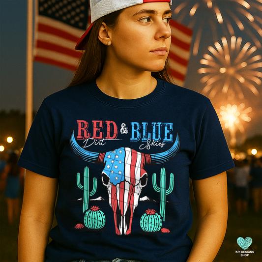 Red Dirt & Blue Skies (2 files) - May2025 - PNG - Digital Design