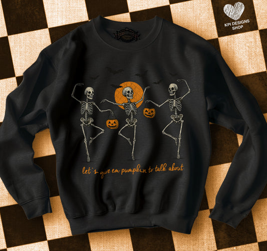 Let's Give Em Something to Talk About (Distressed & Regular) - Sept2025 - PNG - Digital Design