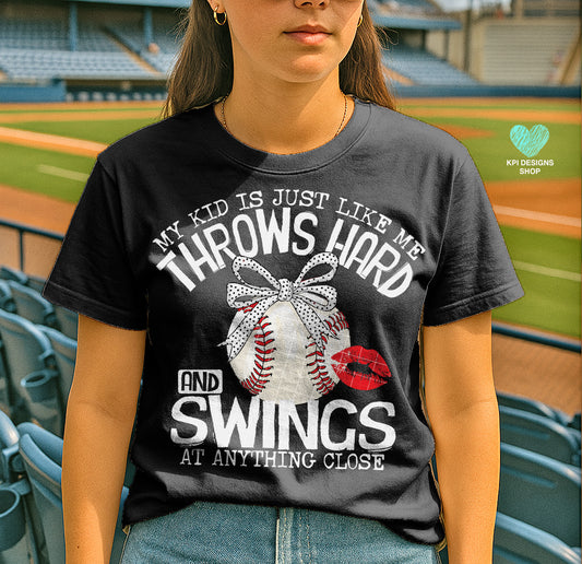 My Kid is Just Like Me Baseball (2-pack) - Apr2025 - PNG - Digital Design
