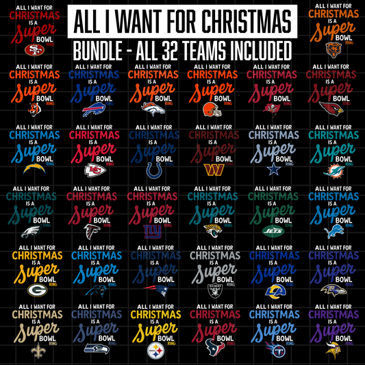 All I Want for Christmas is a SB Ring - Pro Football (64 files) Nov2025 - PNG - Digital Design (Personal Use Recommended (Copy)