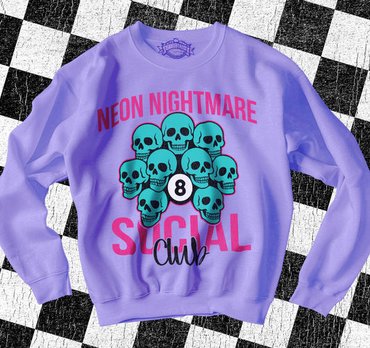 Neon Nightmare Social Club (4-pack) - Aug2025 - PNG - Digital Design
