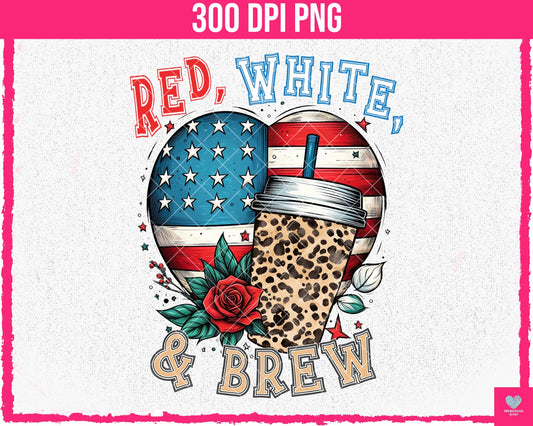 Red, White, & Brew - May2024 - PNG - Digital Design