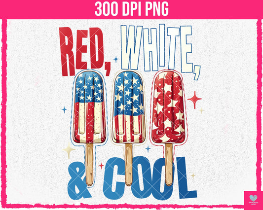 Red, White, & Cool - June2024 - PNG - Digital Design