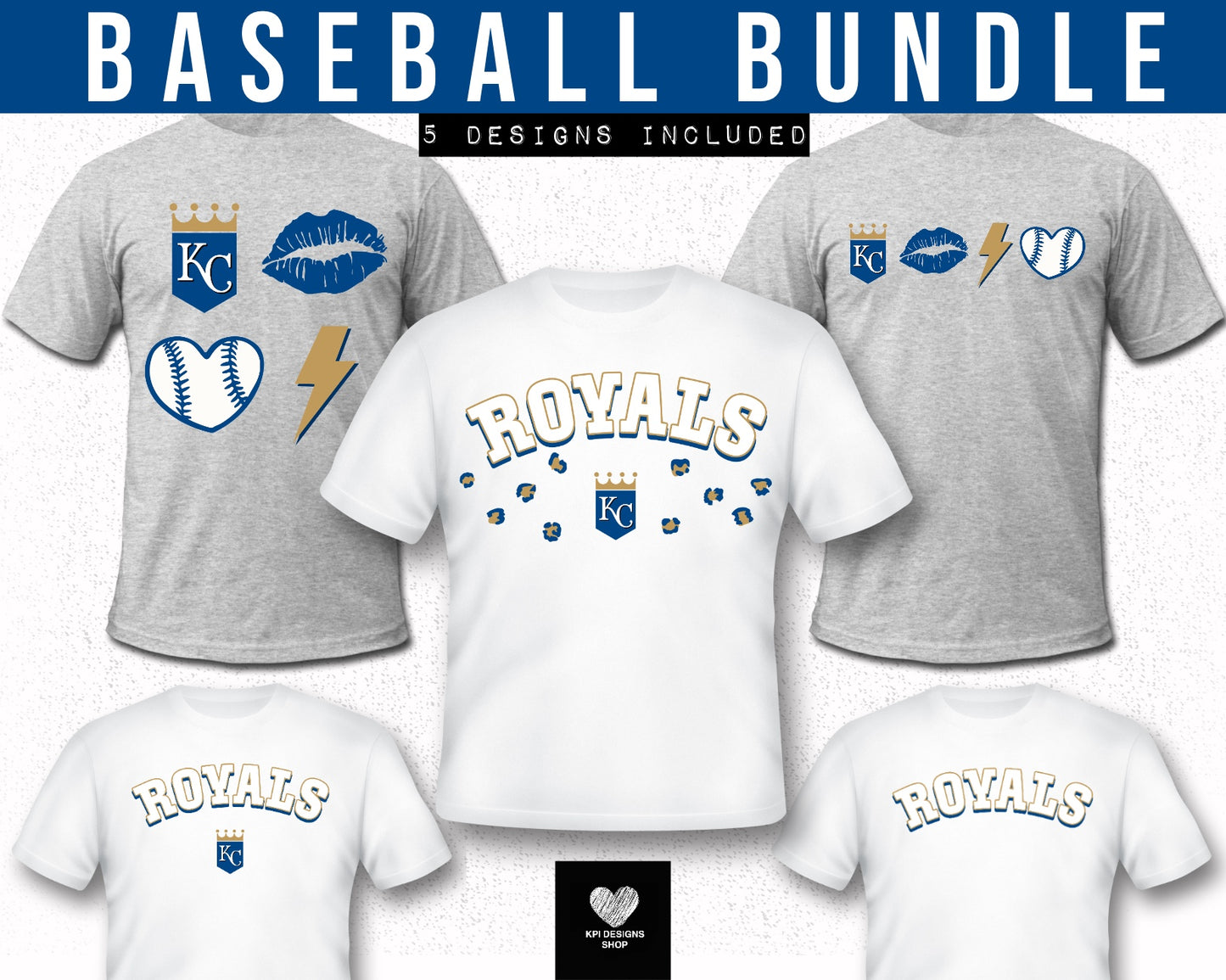 Royals (5 Design Bundle) - Feb2024 - PNG - Digital Design (Personal Use Recommended)