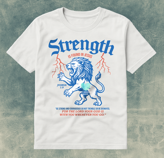 Strength is Found in Jesus (4-pack) - Mar2025 - PNG - Digital Design