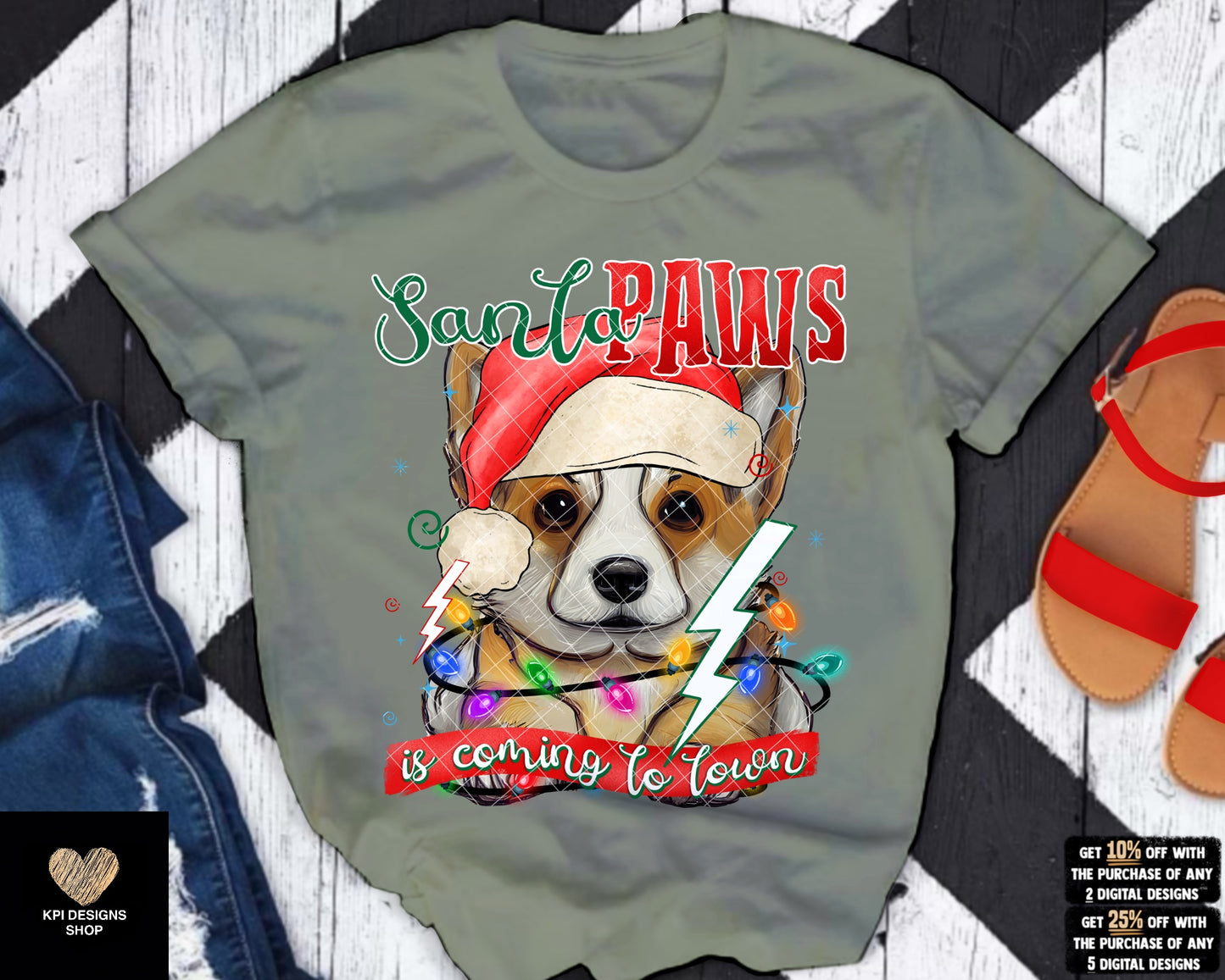 BUNDLE: Santa Paws is Coming to Town (34-pack) - Sept2023 - PNG - Digital Design
