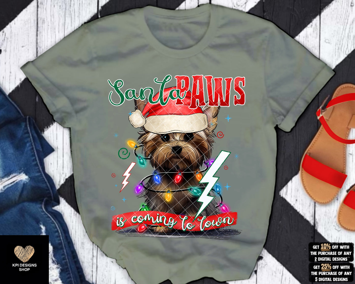 BUNDLE: Santa Paws is Coming to Town (34-pack) - Sept2023 - PNG - Digital Design